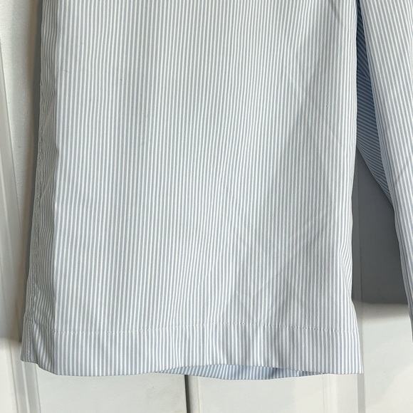 Nike Golf Blue White Stripe Flat Front Shorts 32 - Picture 4 of 9